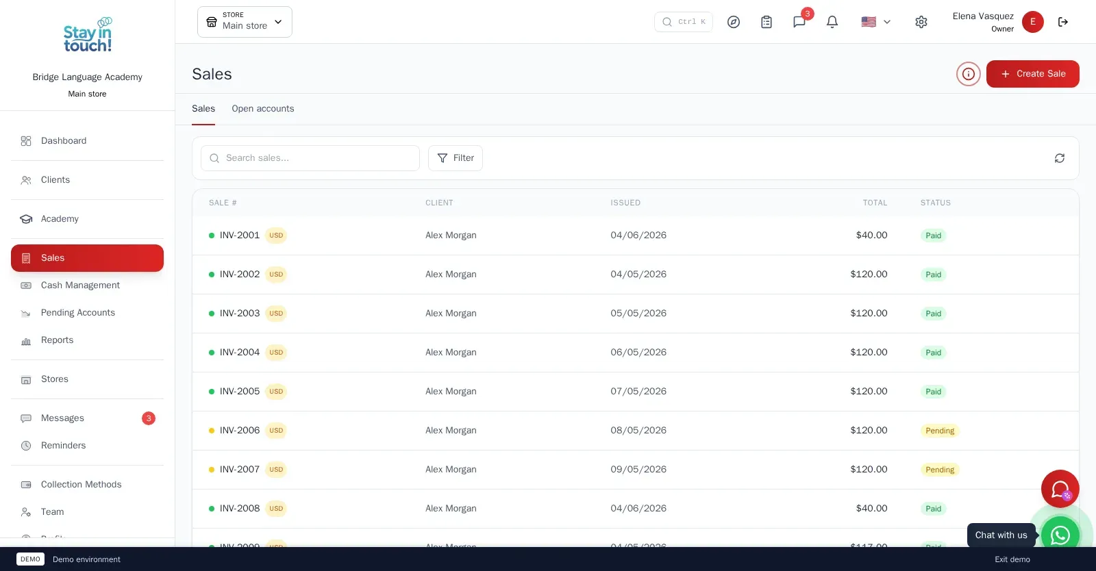 Sales & Invoices