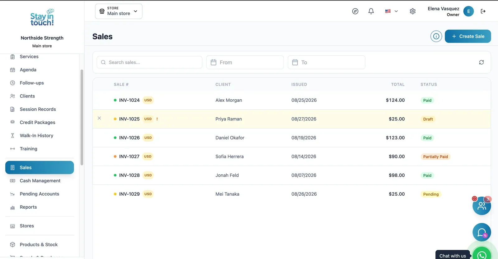 Sales & Invoices